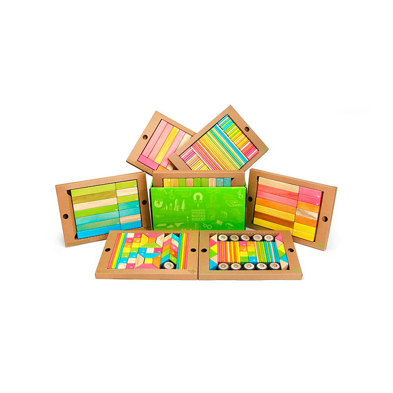 Magnetic Wooden Blocks Classroom Kit - 240 Pieces