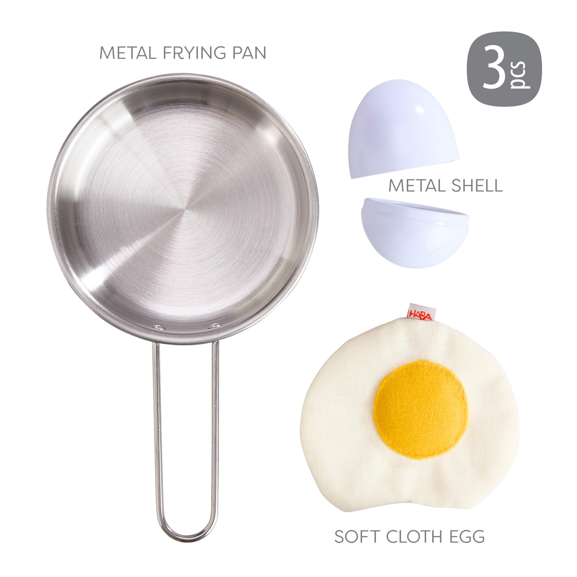 Fried Egg Play Food Set
