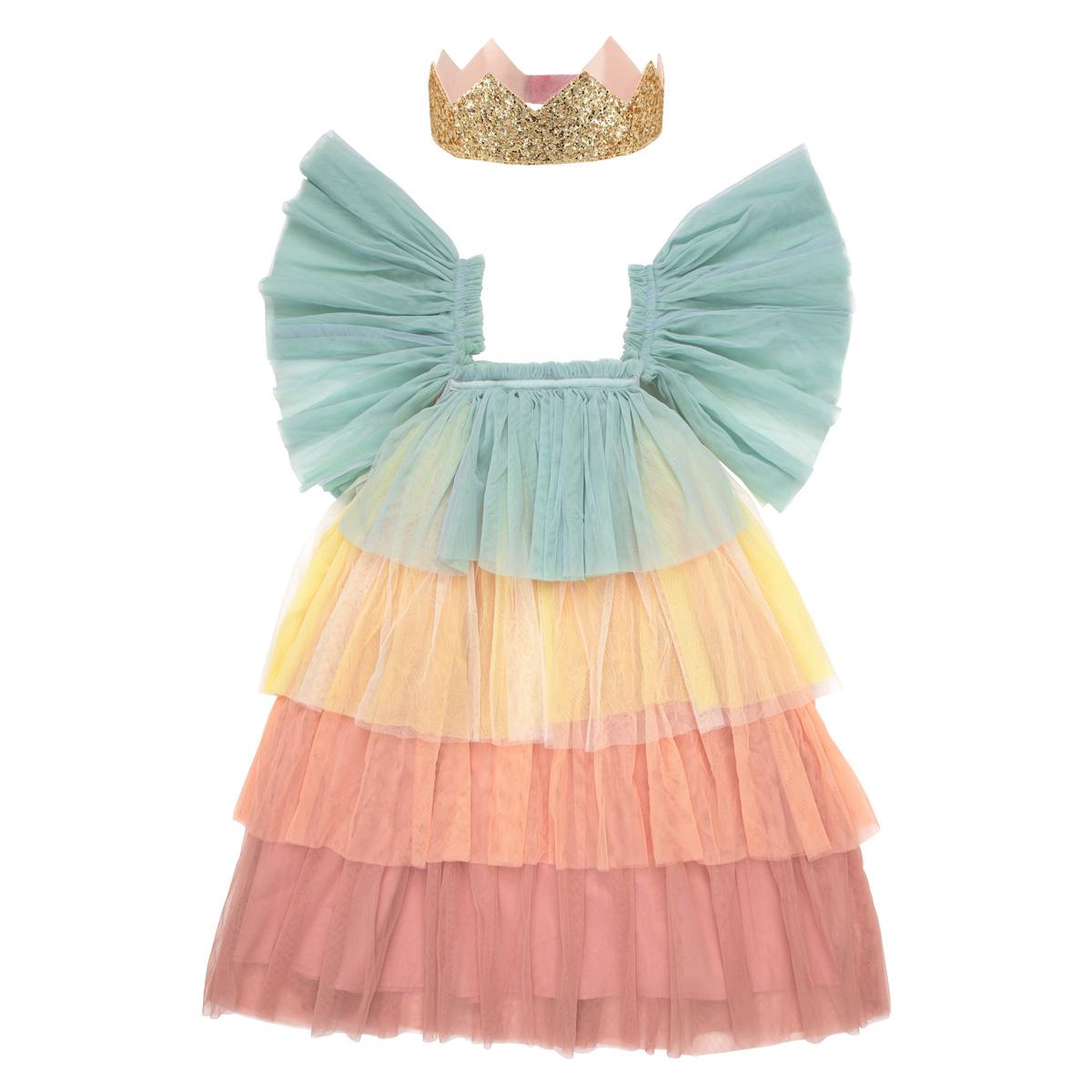 Rainbow Ruffle Princess Costume Set