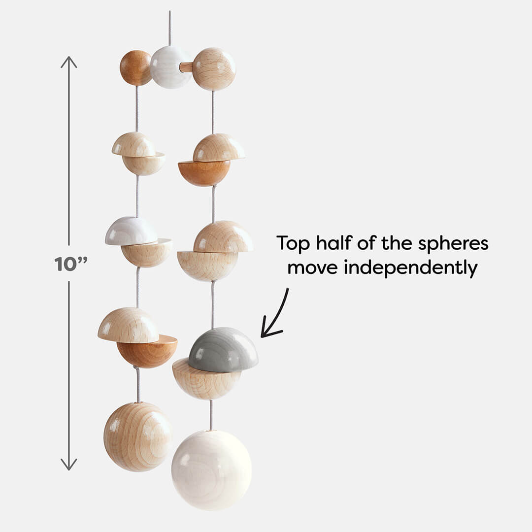 Dots Wooden Nursery Mobile