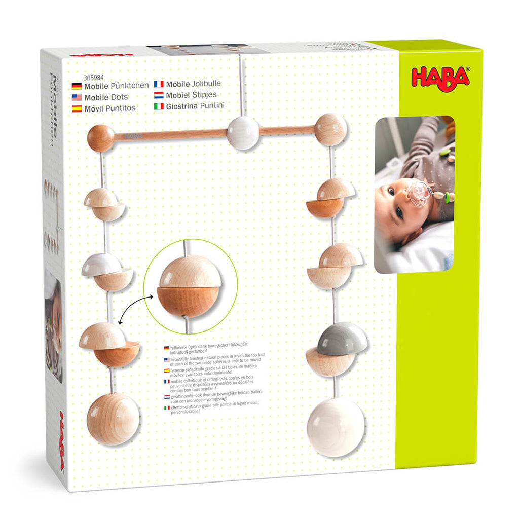 Dots Wooden Nursery Mobile