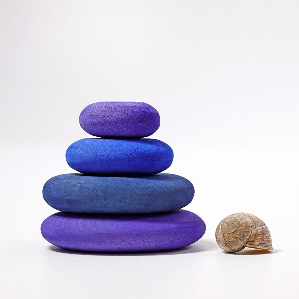 Grimm's River Pebbles - Wooden Blocks Building Set