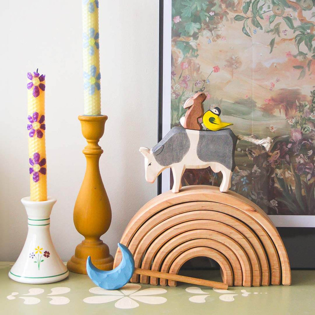 Natural Wooden Rainbow Tunnel - 12 Piece