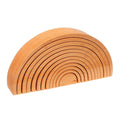 Natural Wooden Rainbow Tunnel - 12 Piece