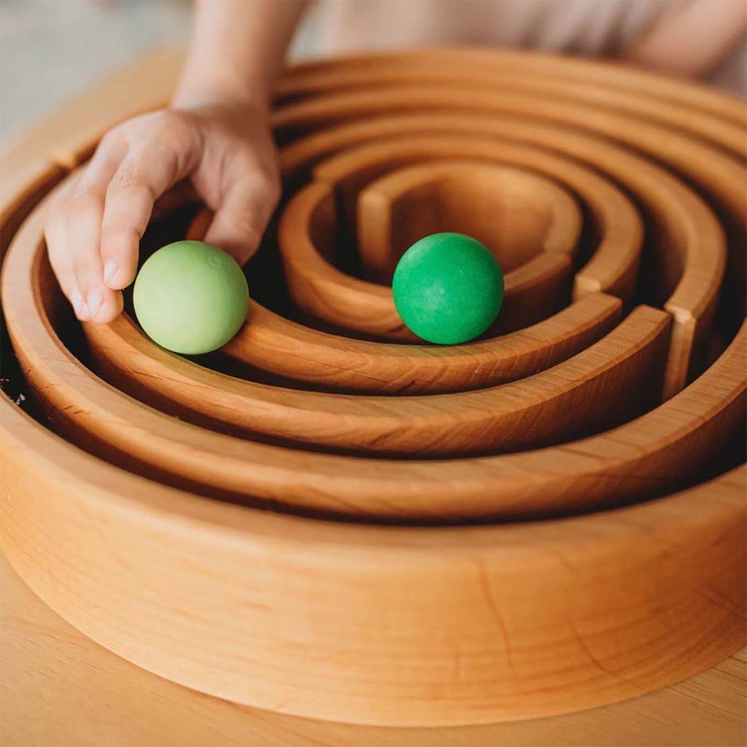 Natural Wooden Rainbow Tunnel - 12 Piece