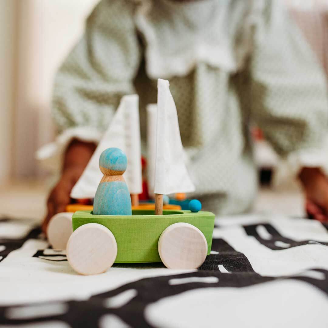 Little Land Yacht - Wooden Toy Sailboat