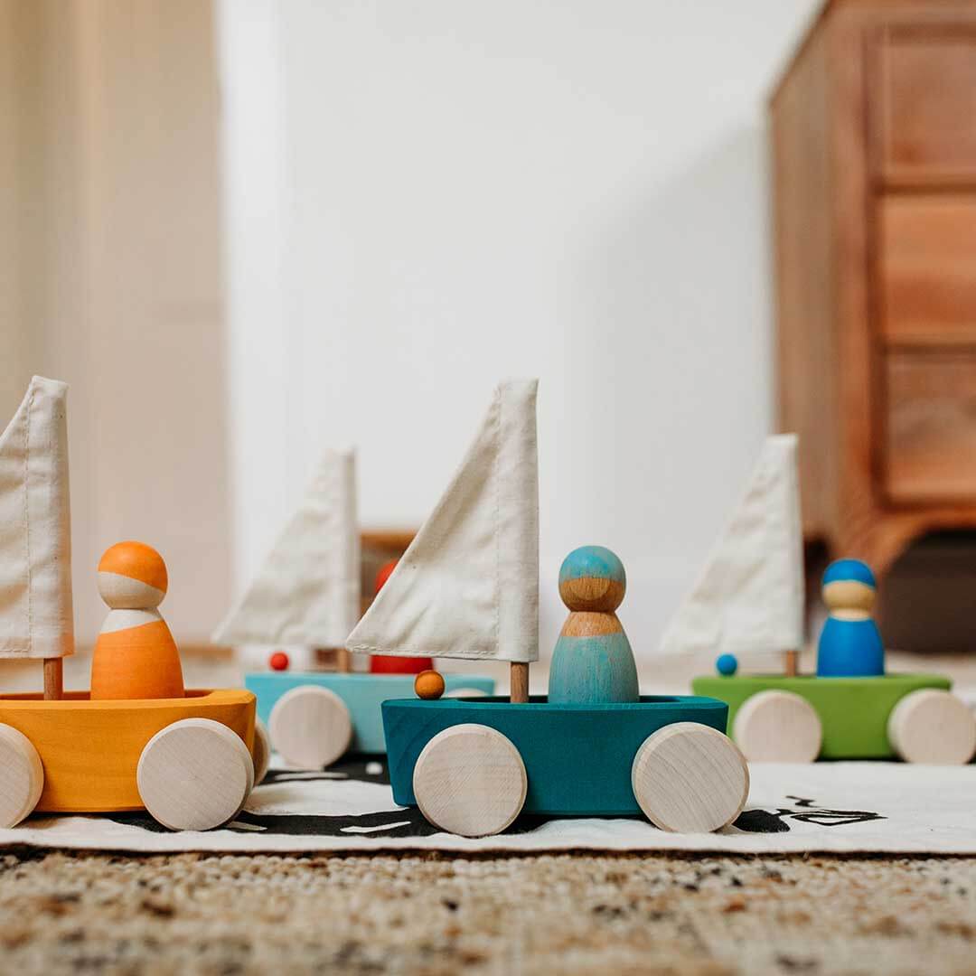 Little Land Yacht - Wooden Toy Sailboat