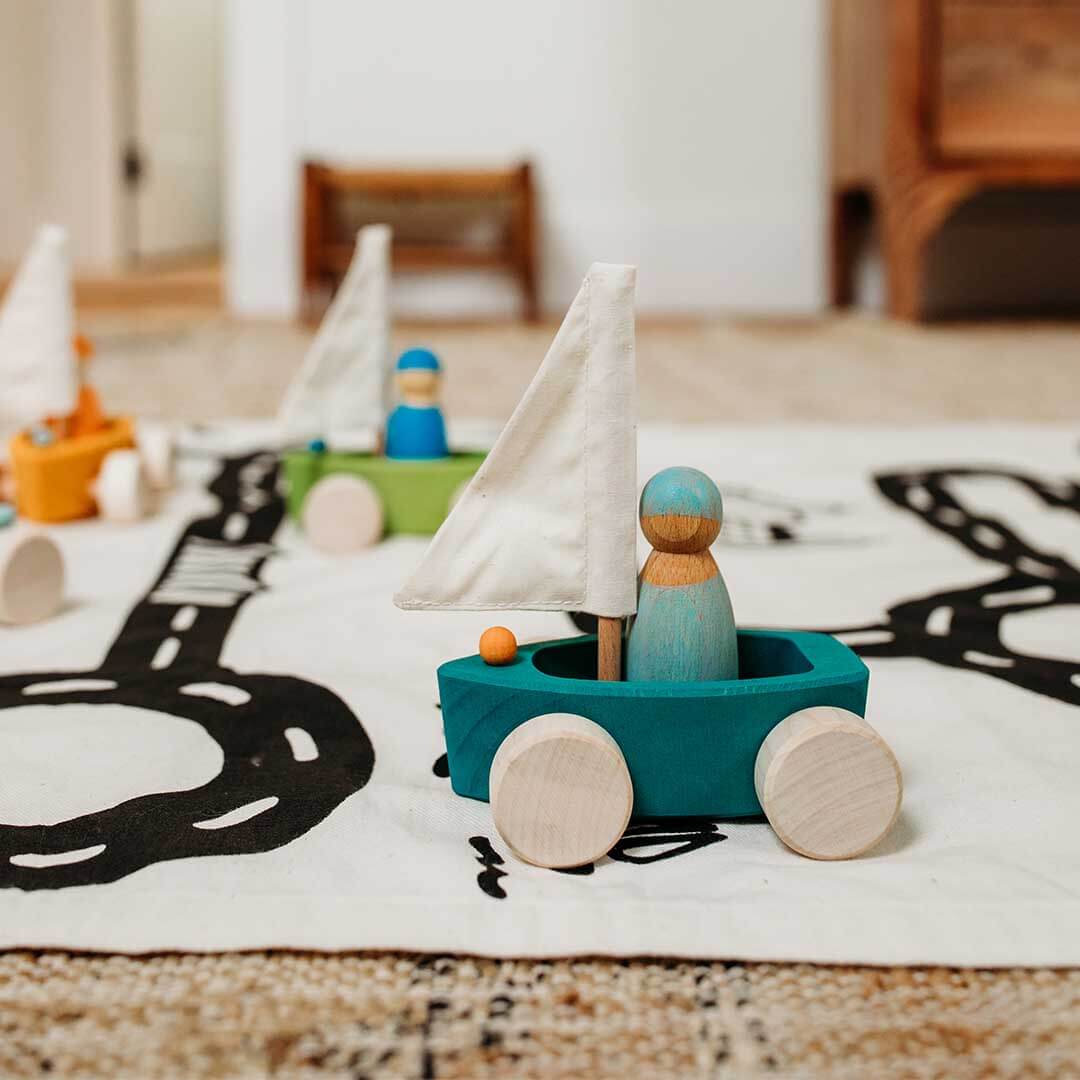 Little Land Yacht - Wooden Toy Sailboat