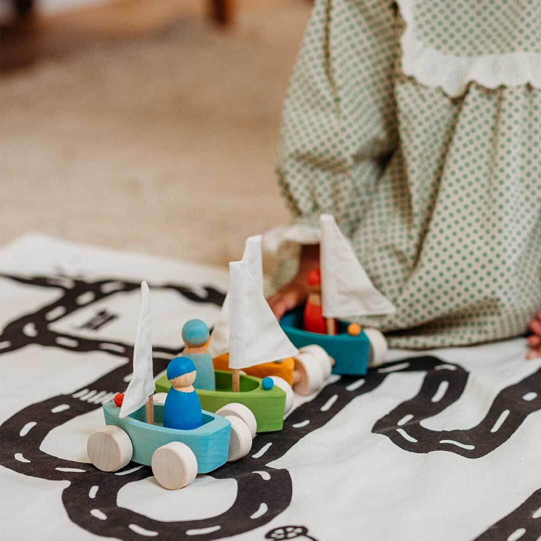 Little Land Yacht - Wooden Toy Sailboat