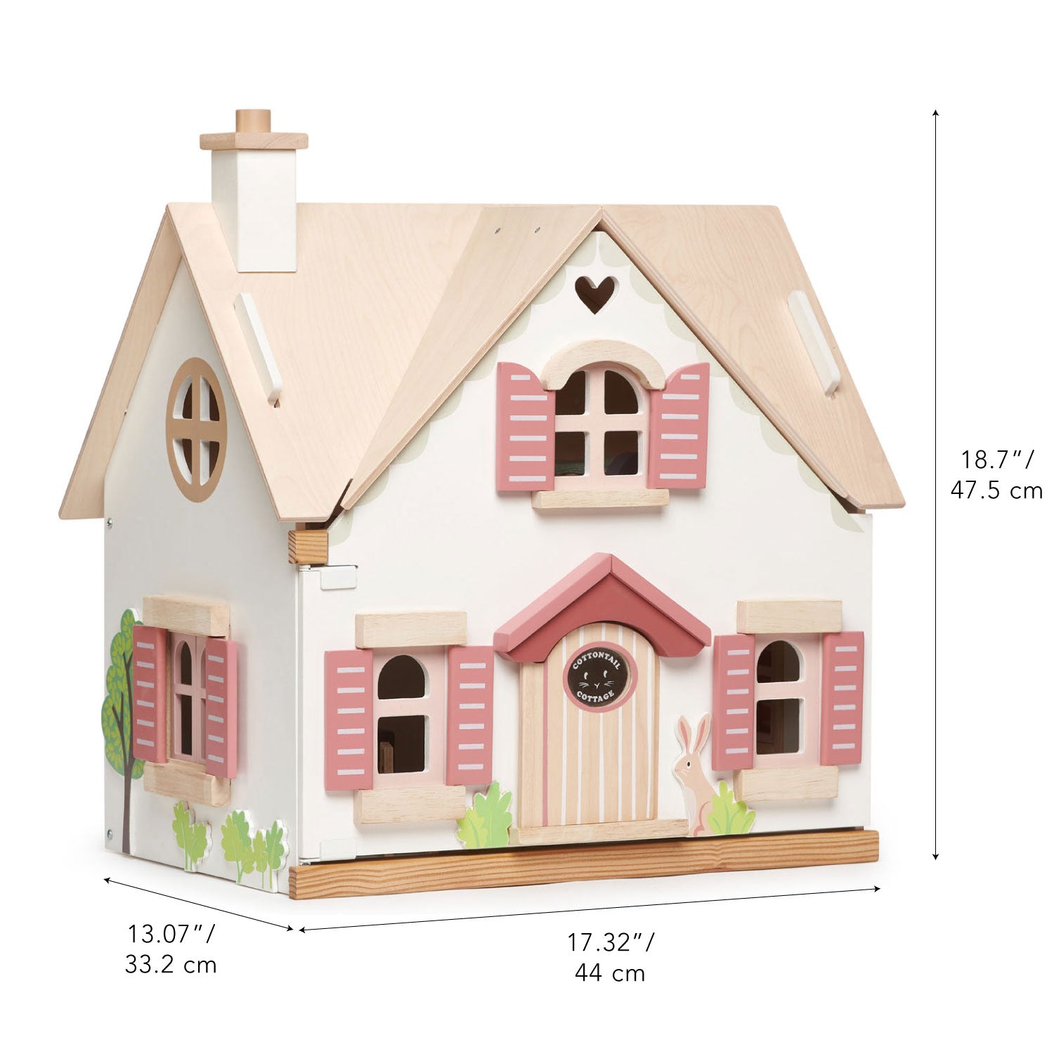 Cottontail Cottage Wooden Dollhouse