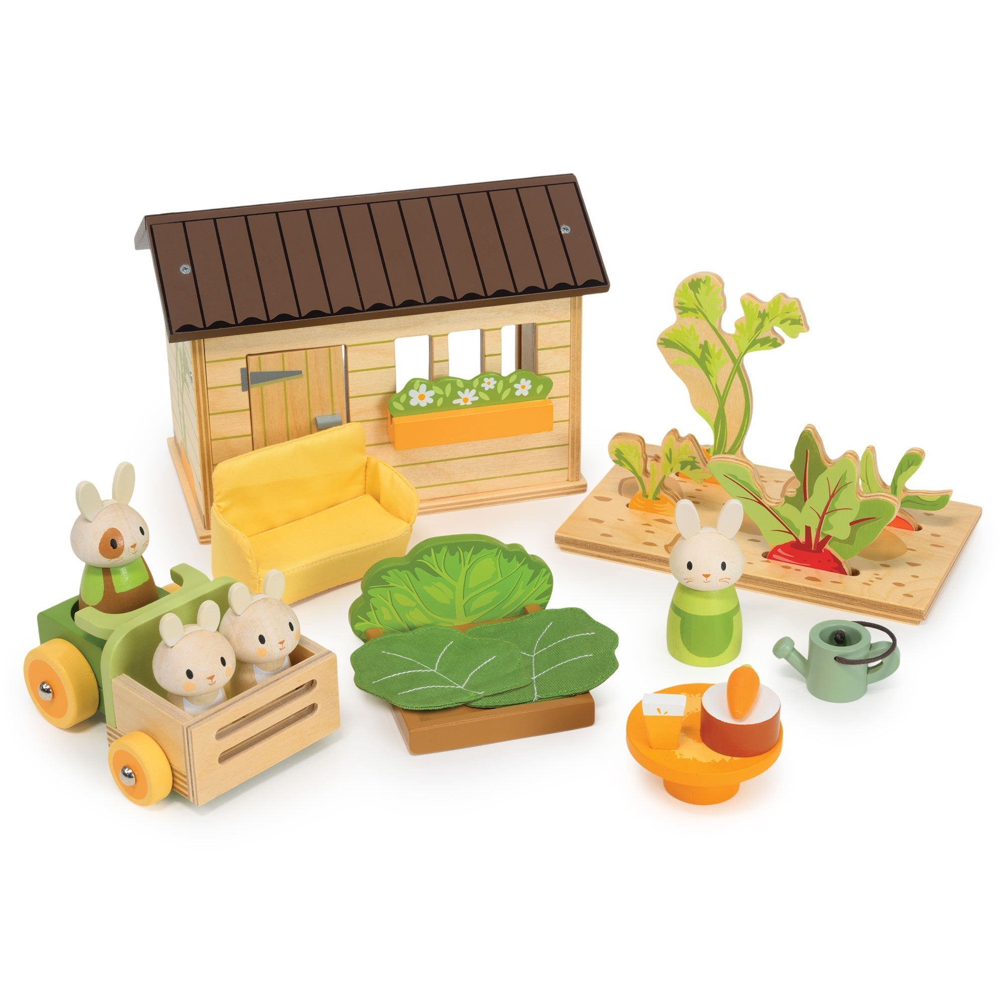Bunny's Carrot Patch Wooden Playset