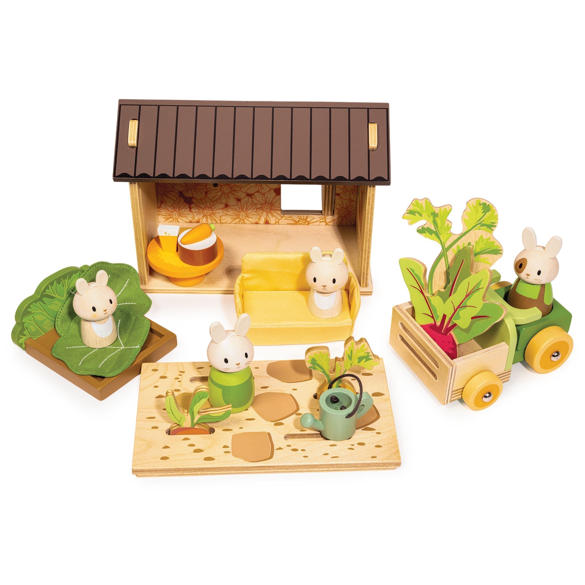 Bunny's Carrot Patch Wooden Playset