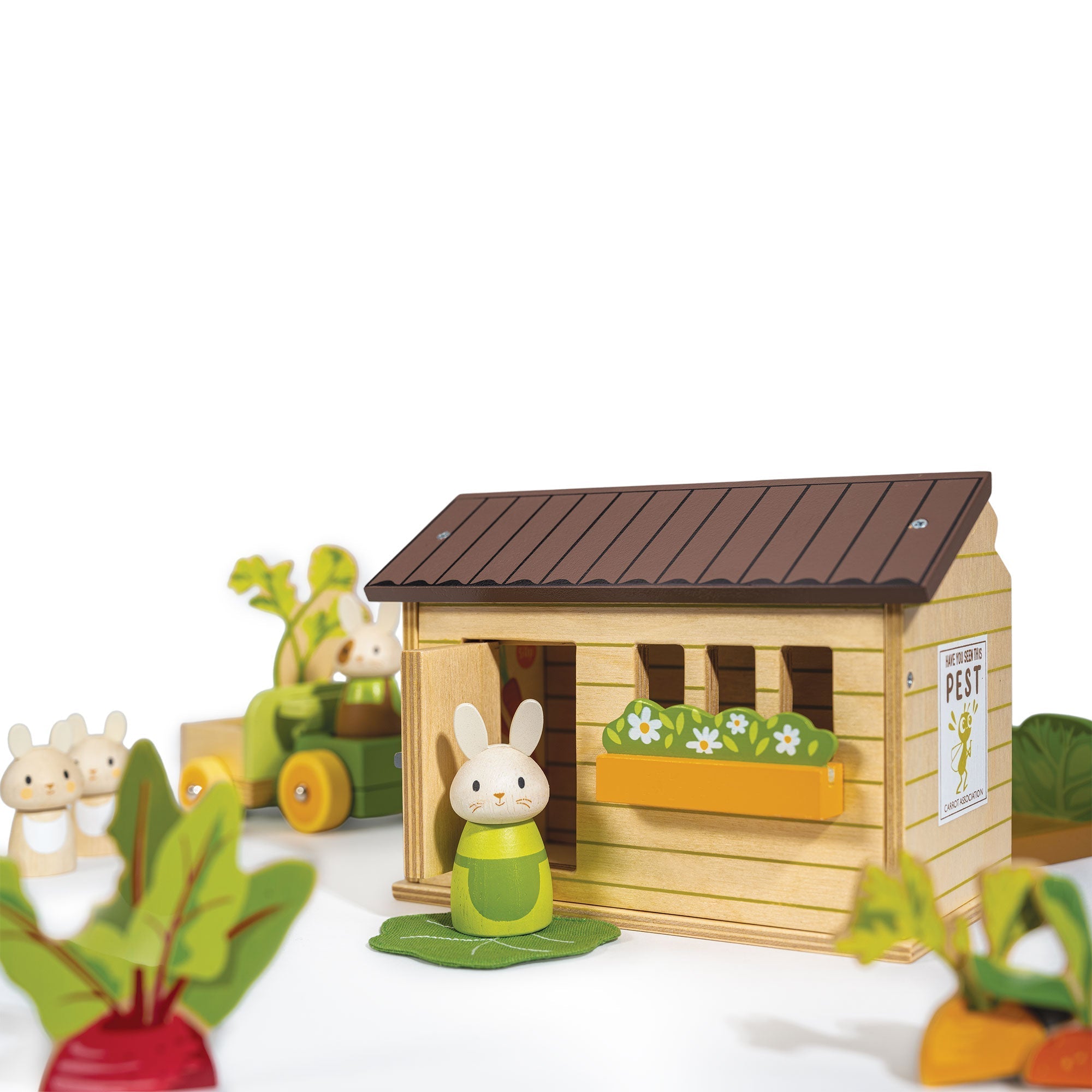 Bunny's Carrot Patch Wooden Playset