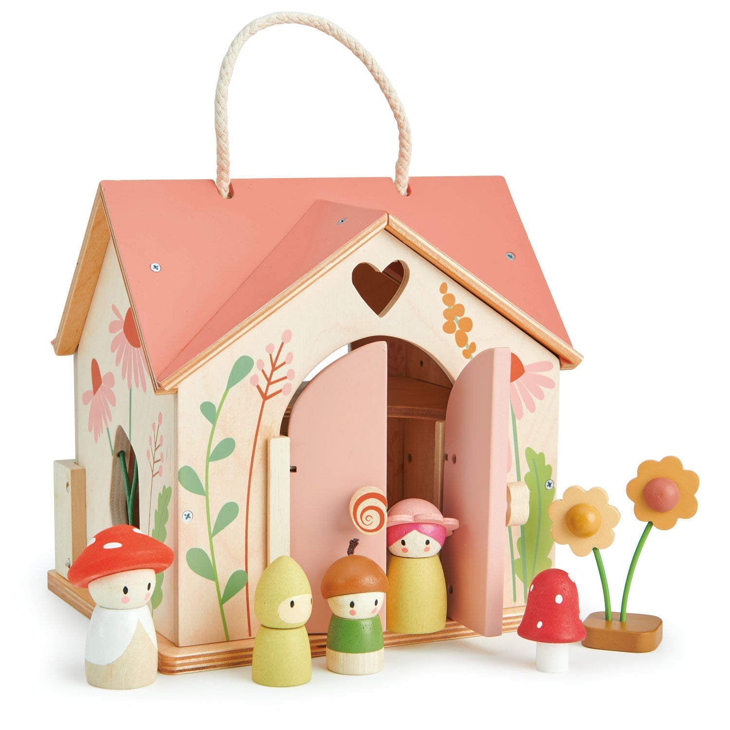 Rosewood Cottage Mini Wooden Dollhouse