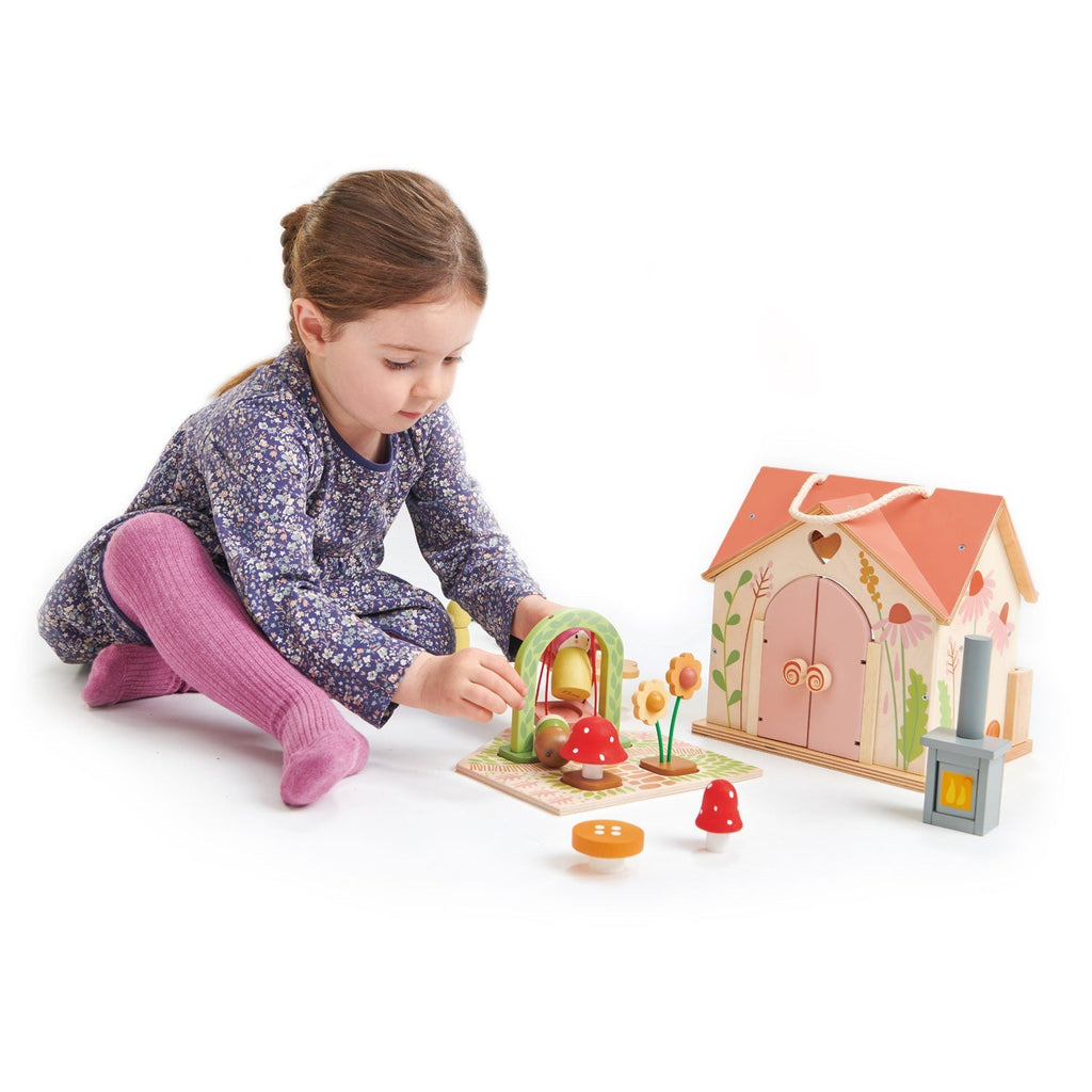 Rosewood Cottage Mini Wooden Dollhouse