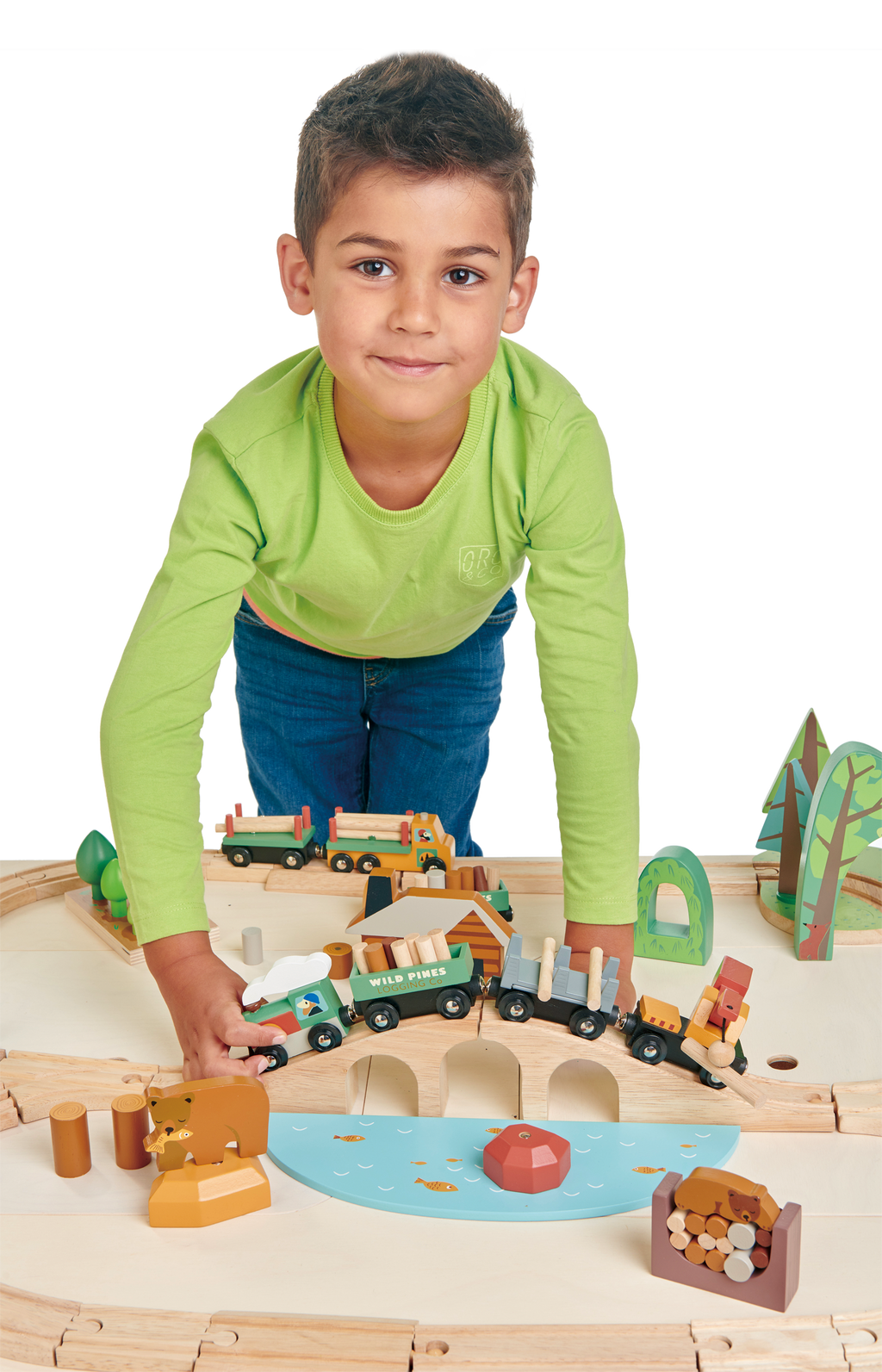 Wild Pines Wooden Train Set