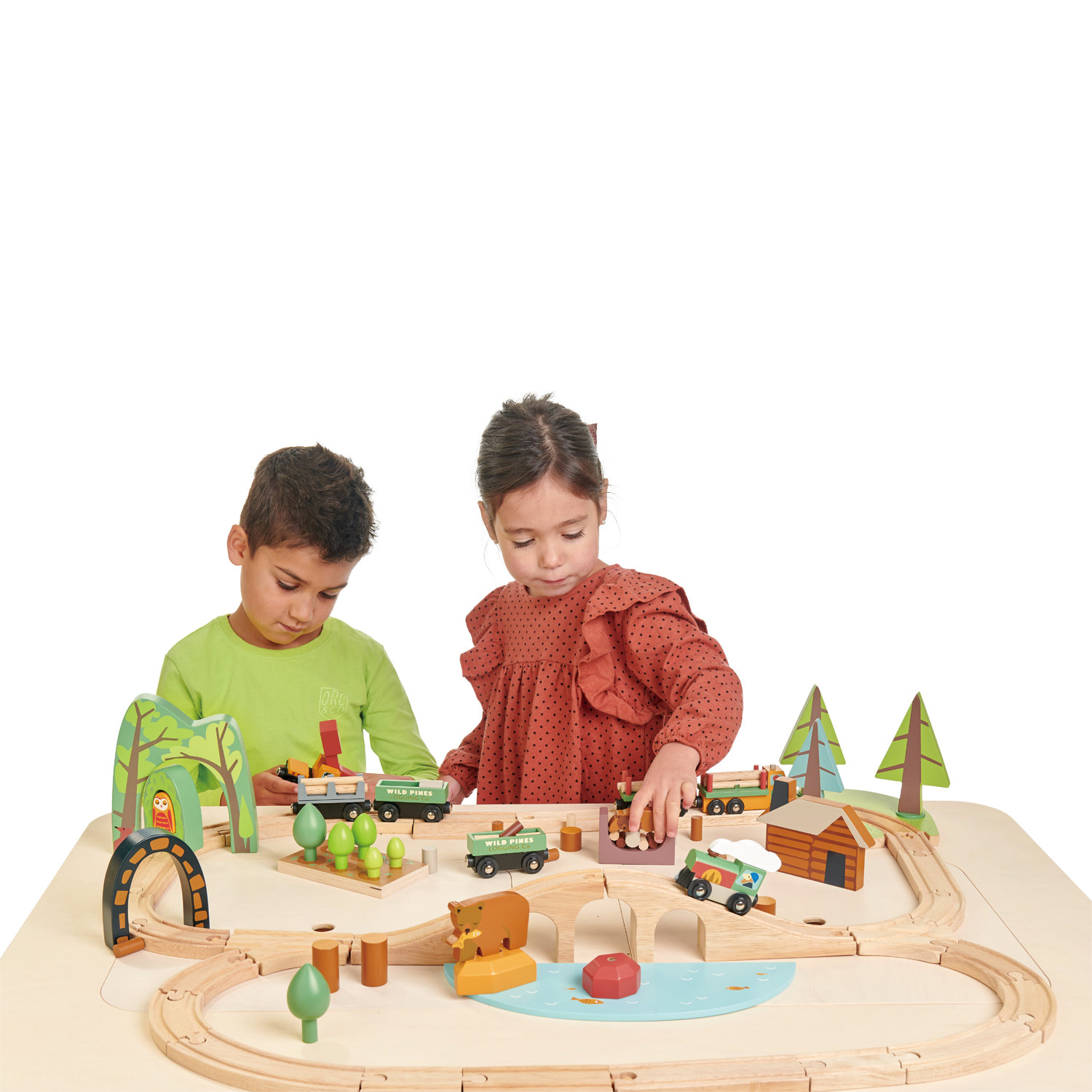 Wild Pines Wooden Train Set