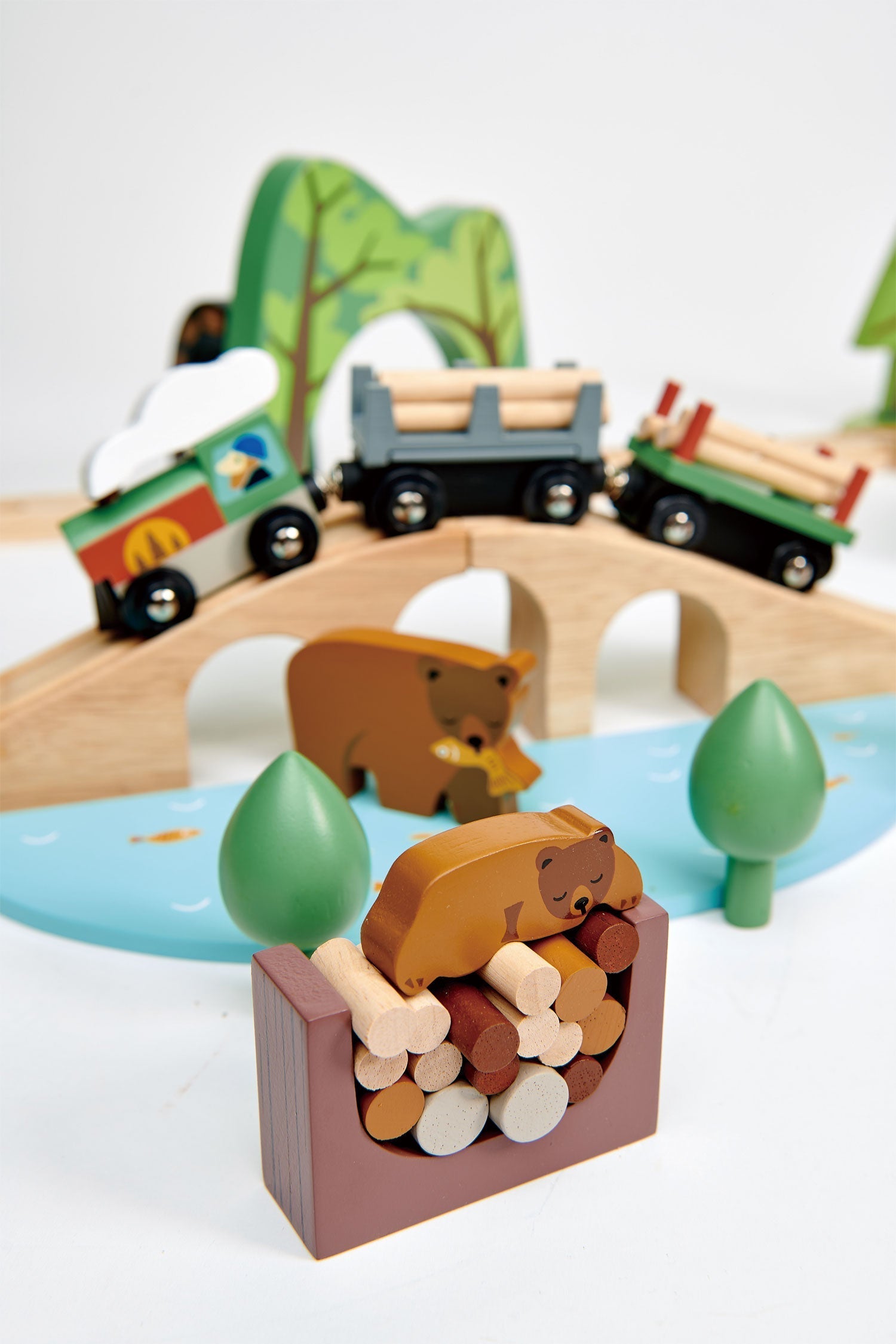 Wild Pines Wooden Train Set