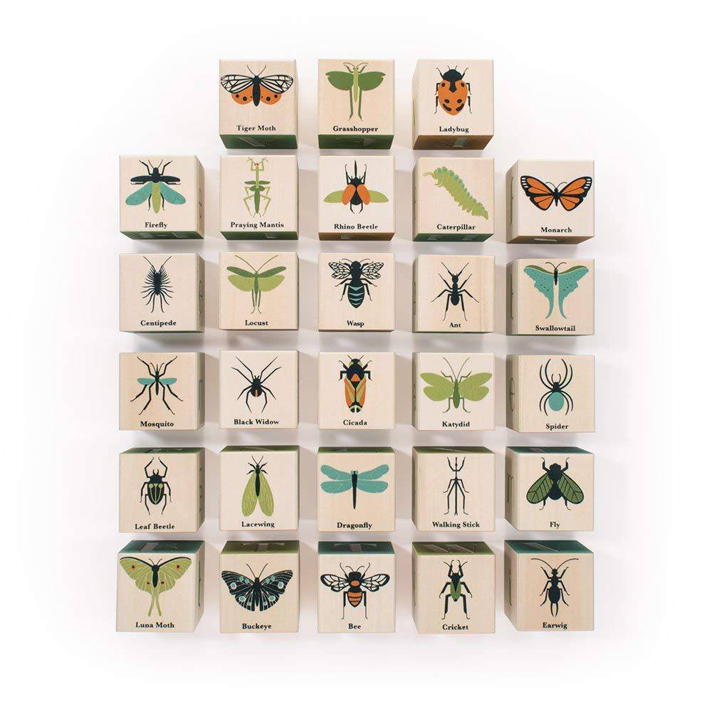 Bugs Wooden Alphabet Blocks