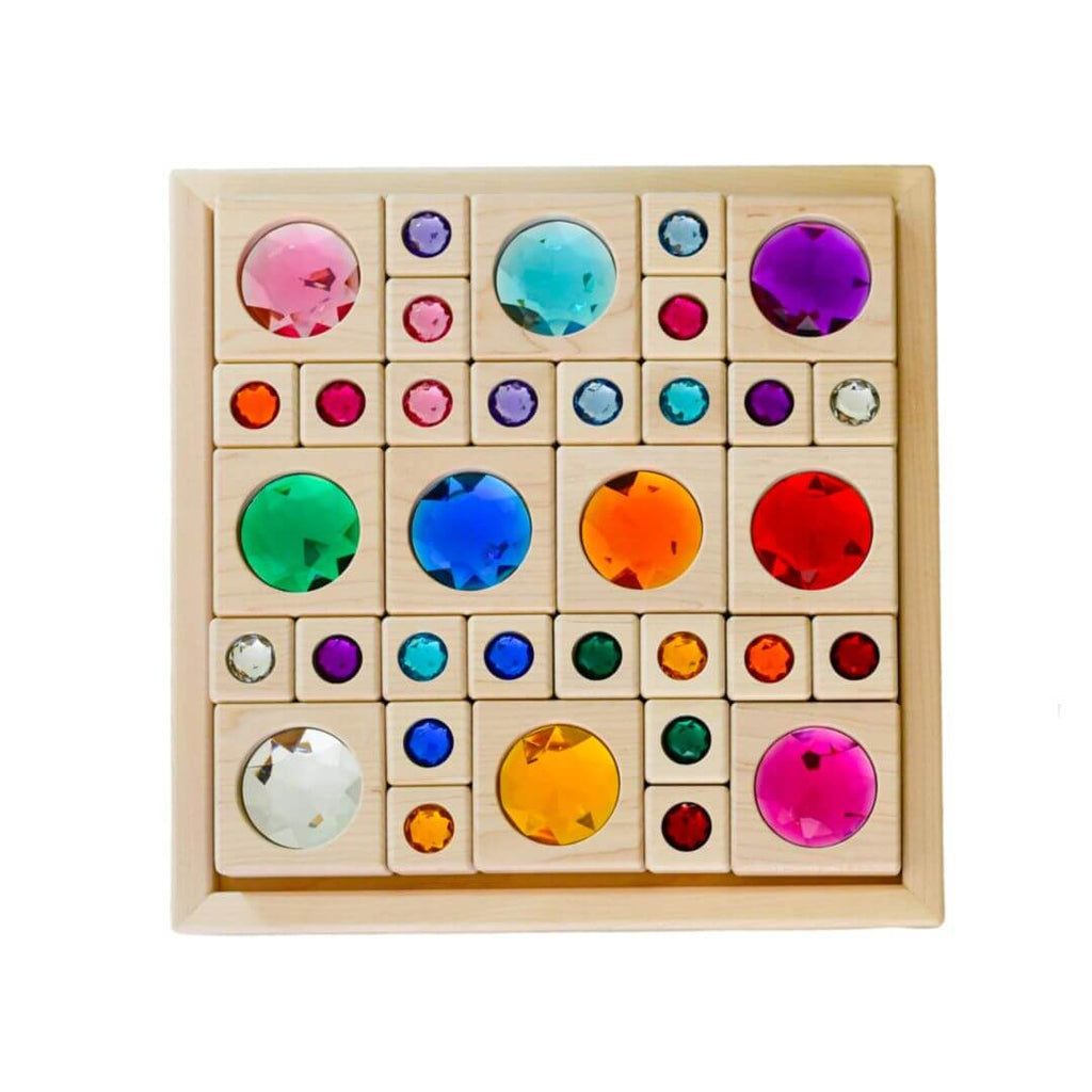 Bright Gem Blocks with Tray - 34 pc Set