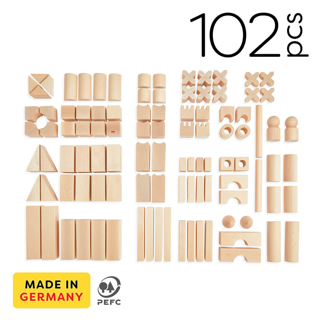 Wooden Building Blocks - Extra Large Set