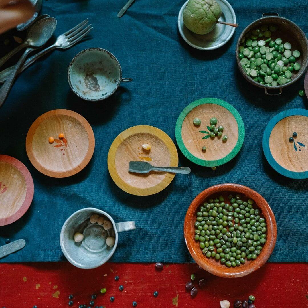 Wooden Dishes Play Set