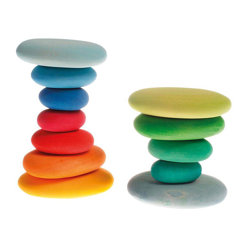 Grimm's River Pebbles - Wooden Blocks Building Set