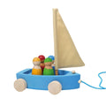Wooden Land Yacht and Four Peg Friends
