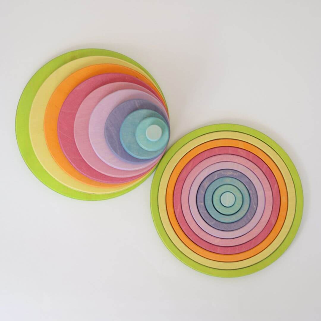 Rainbow Circles and Rings Set