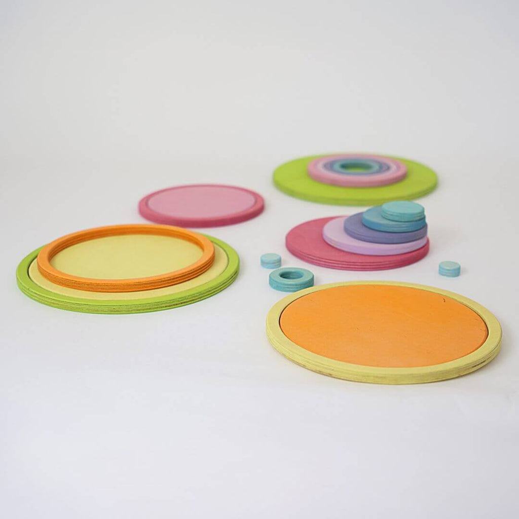 Rainbow Circles and Rings Set