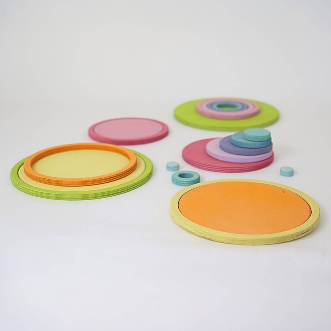 Rainbow Circles and Rings Set