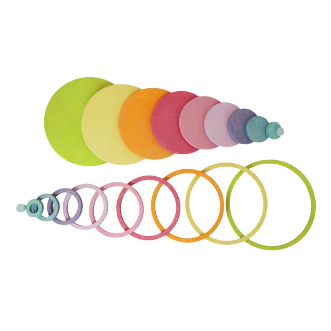 Rainbow Circles and Rings Set