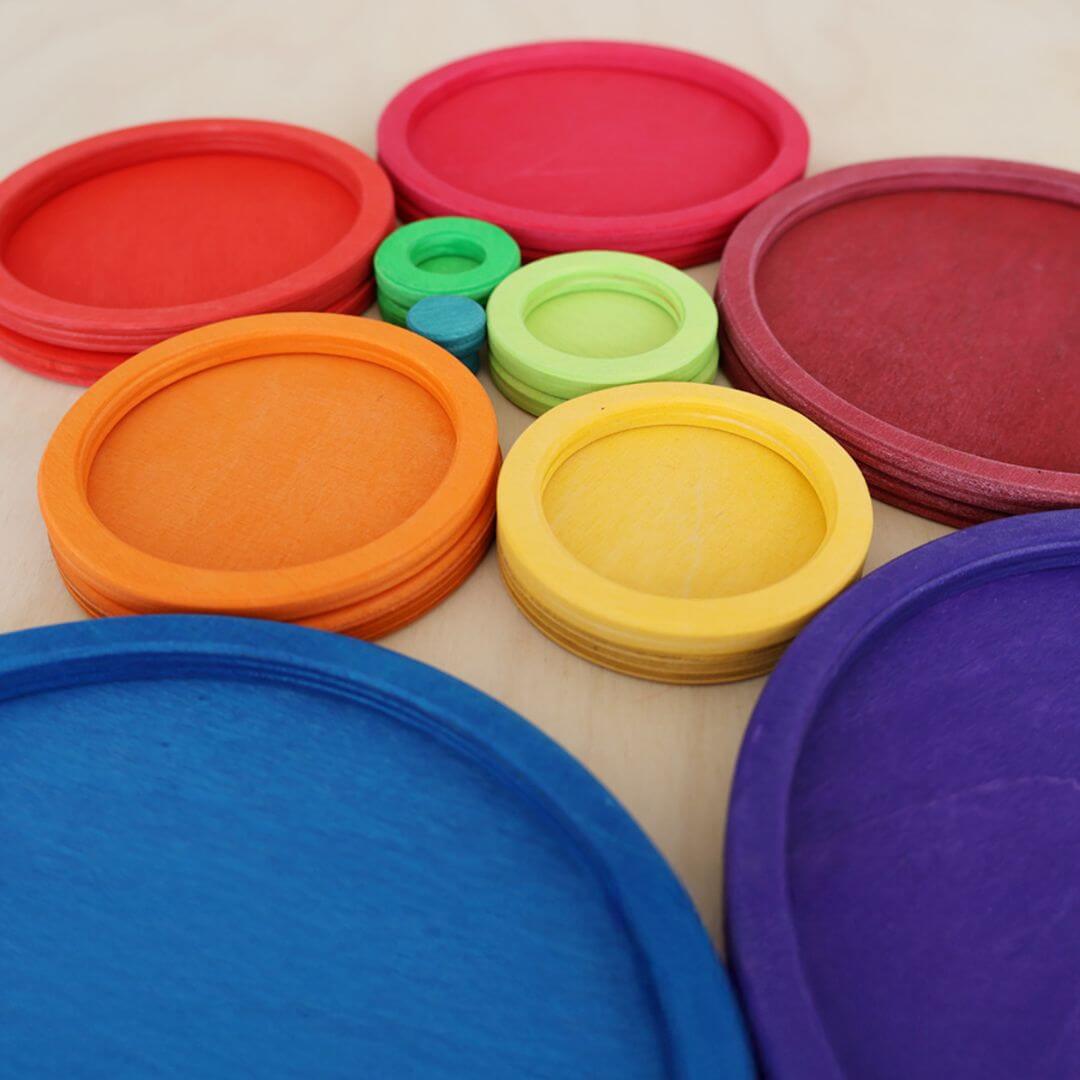 Rainbow Circles and Rings Set
