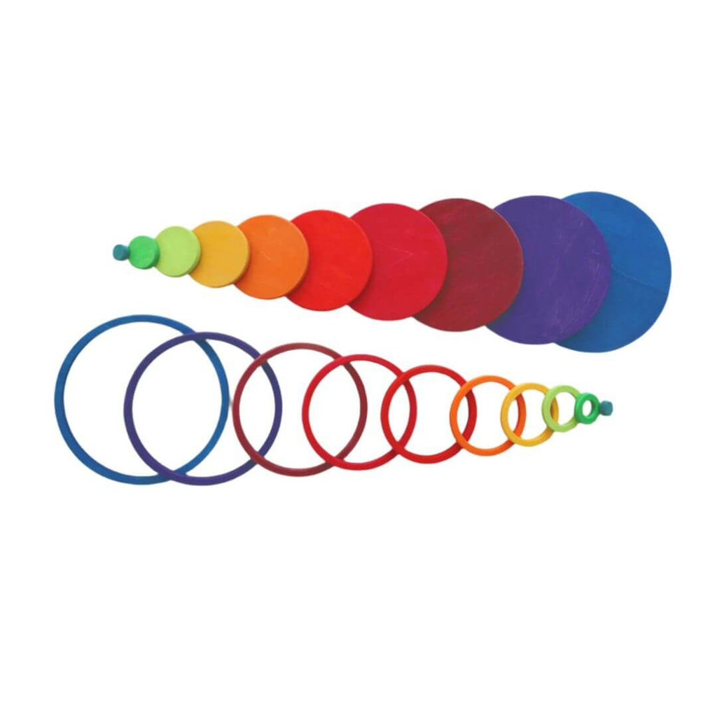 Rainbow Circles and Rings Set