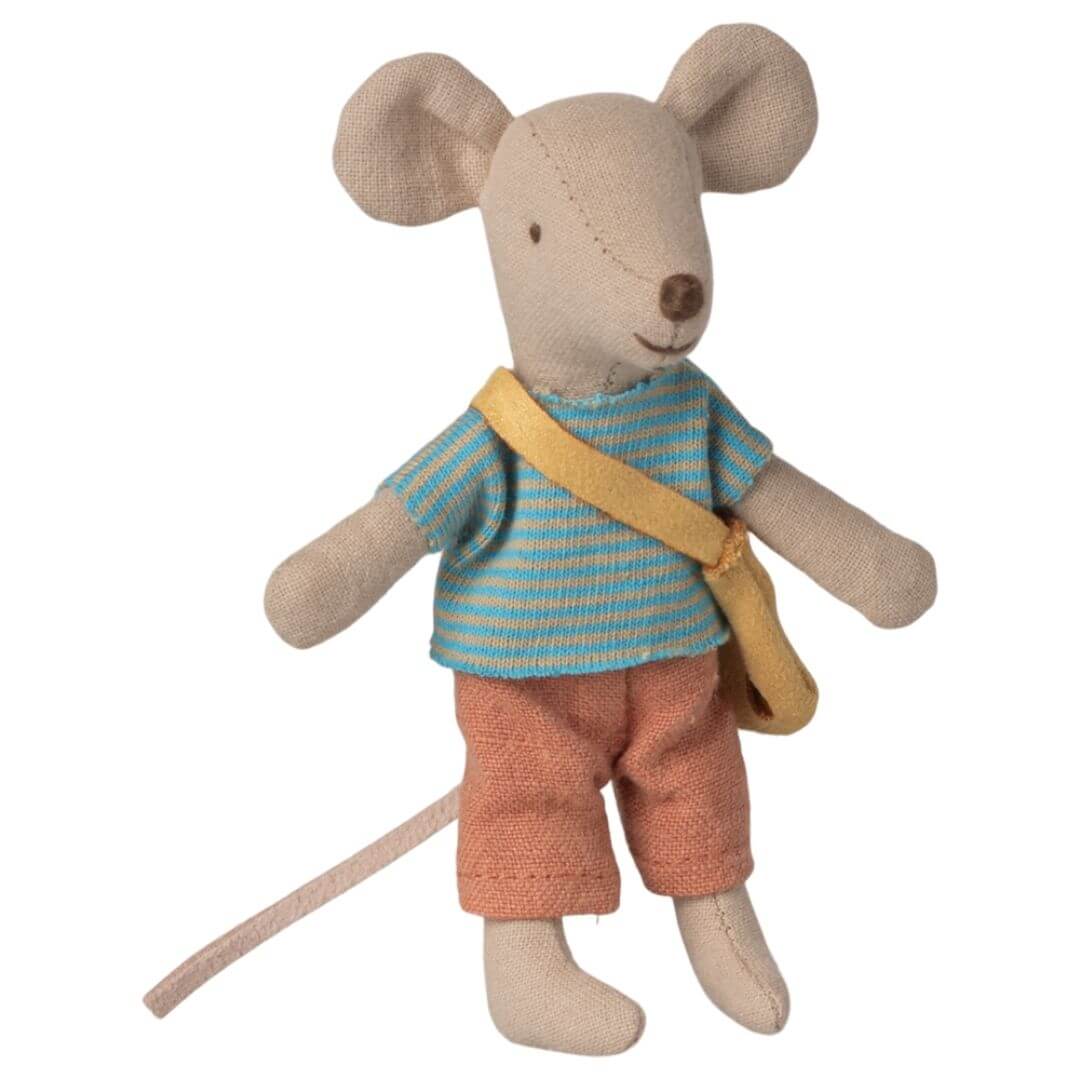 Little Brother Mouse with Cheese Bag