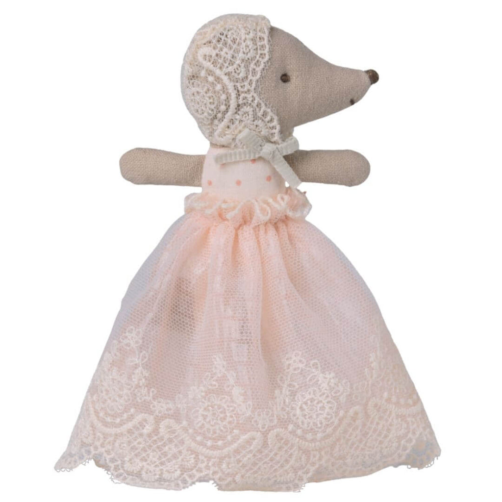 Sleepy-Wakey Baby Mouse in a Gown