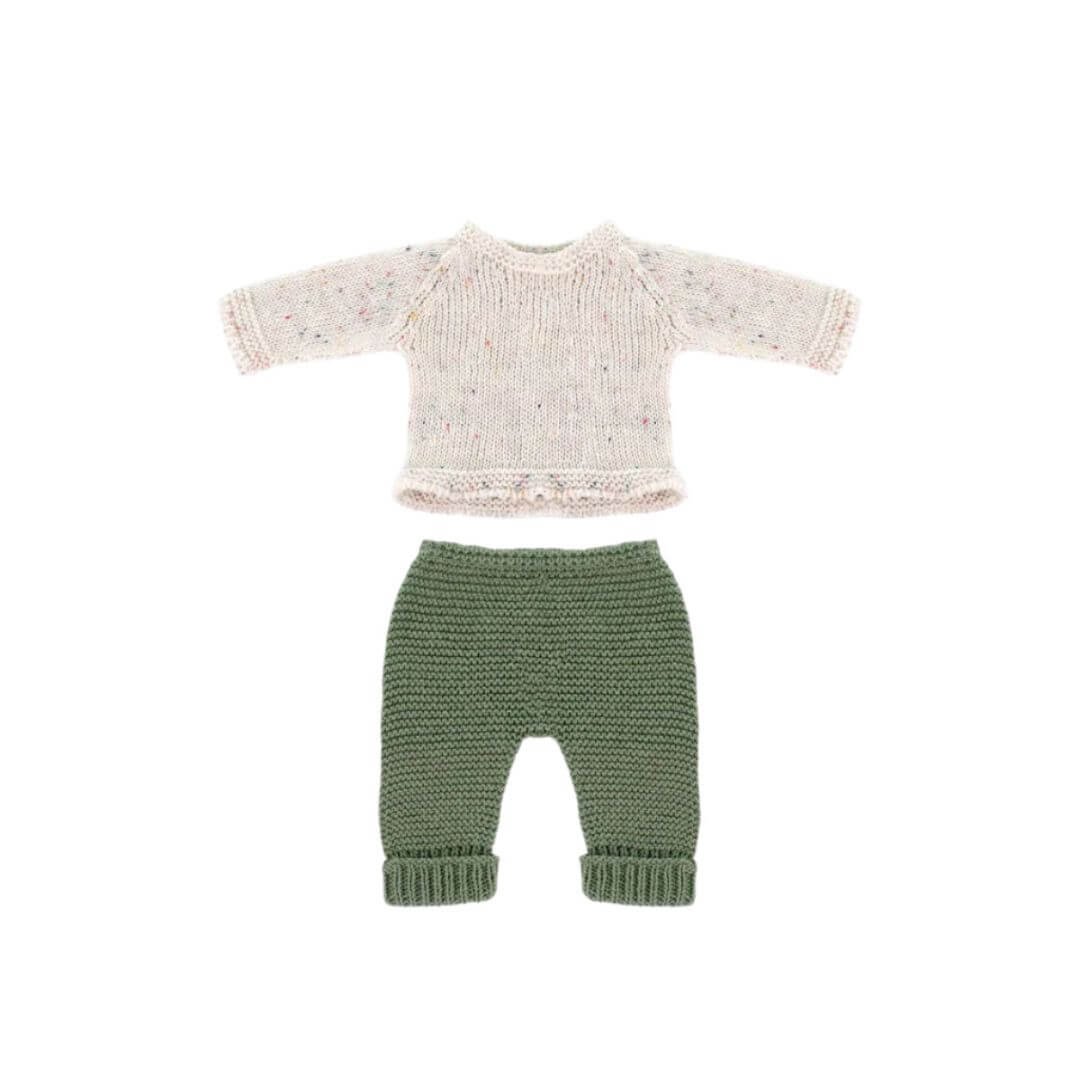 Knit Doll Sweater and Pant Set - 12"