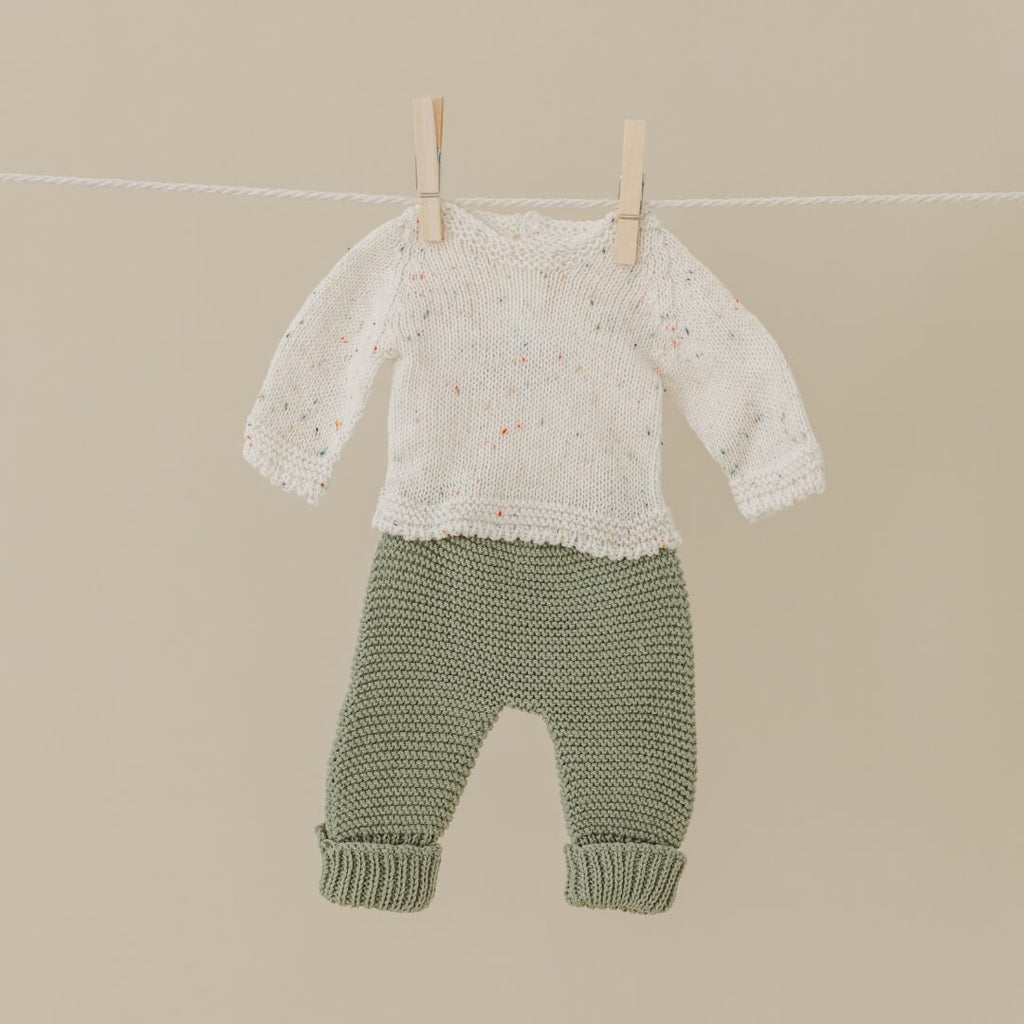 Knit Doll Sweater and Pant Set - 12"