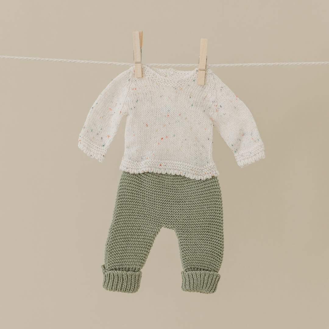 Knit Doll Sweater and Pant Set - 12"