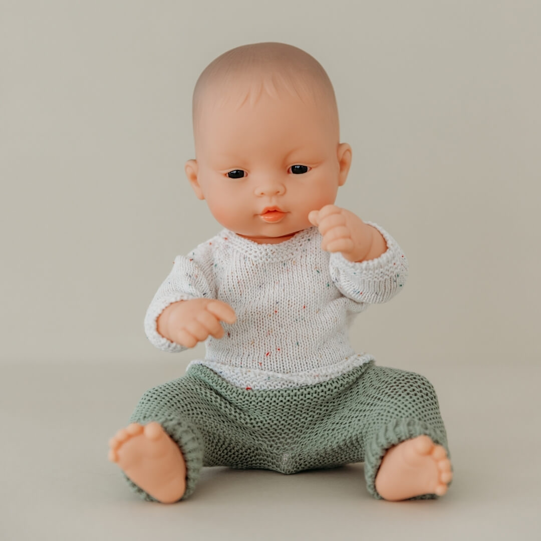 Knit Doll Sweater and Pant Set - 12"