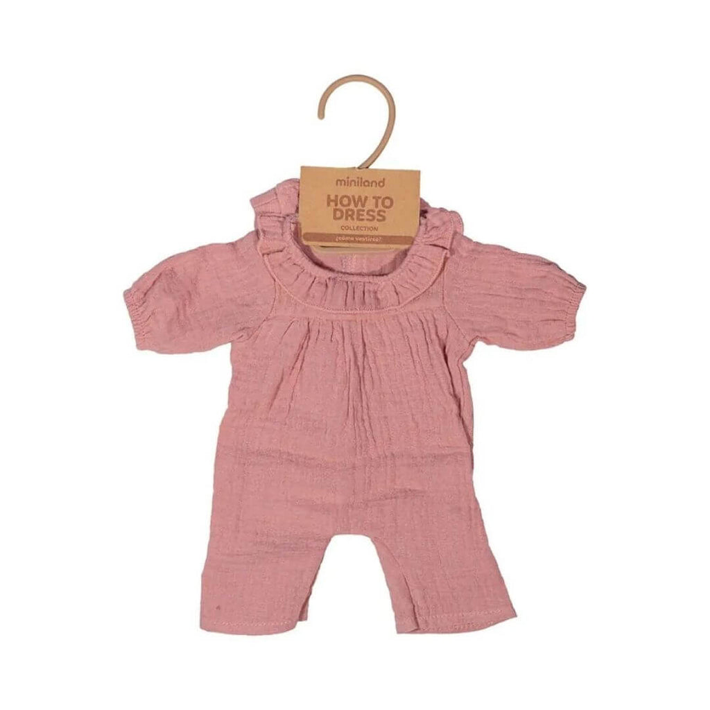 Pink Doll Pajamas and Hat - 15"
