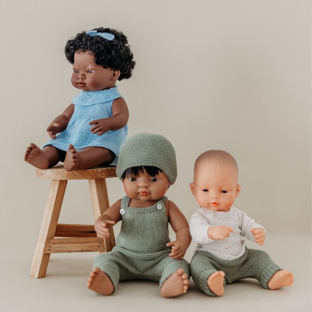 Knit Doll Sweater and Pant Set - 12"