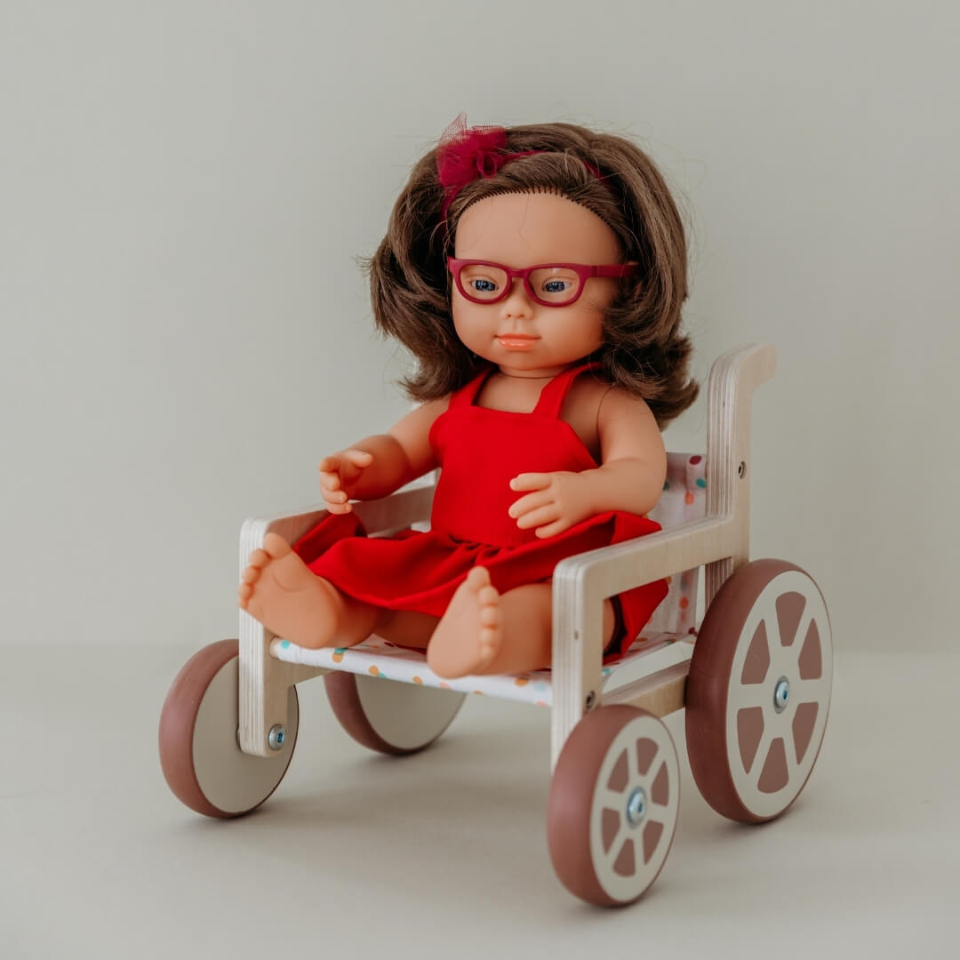 Wooden Doll Wheelchair