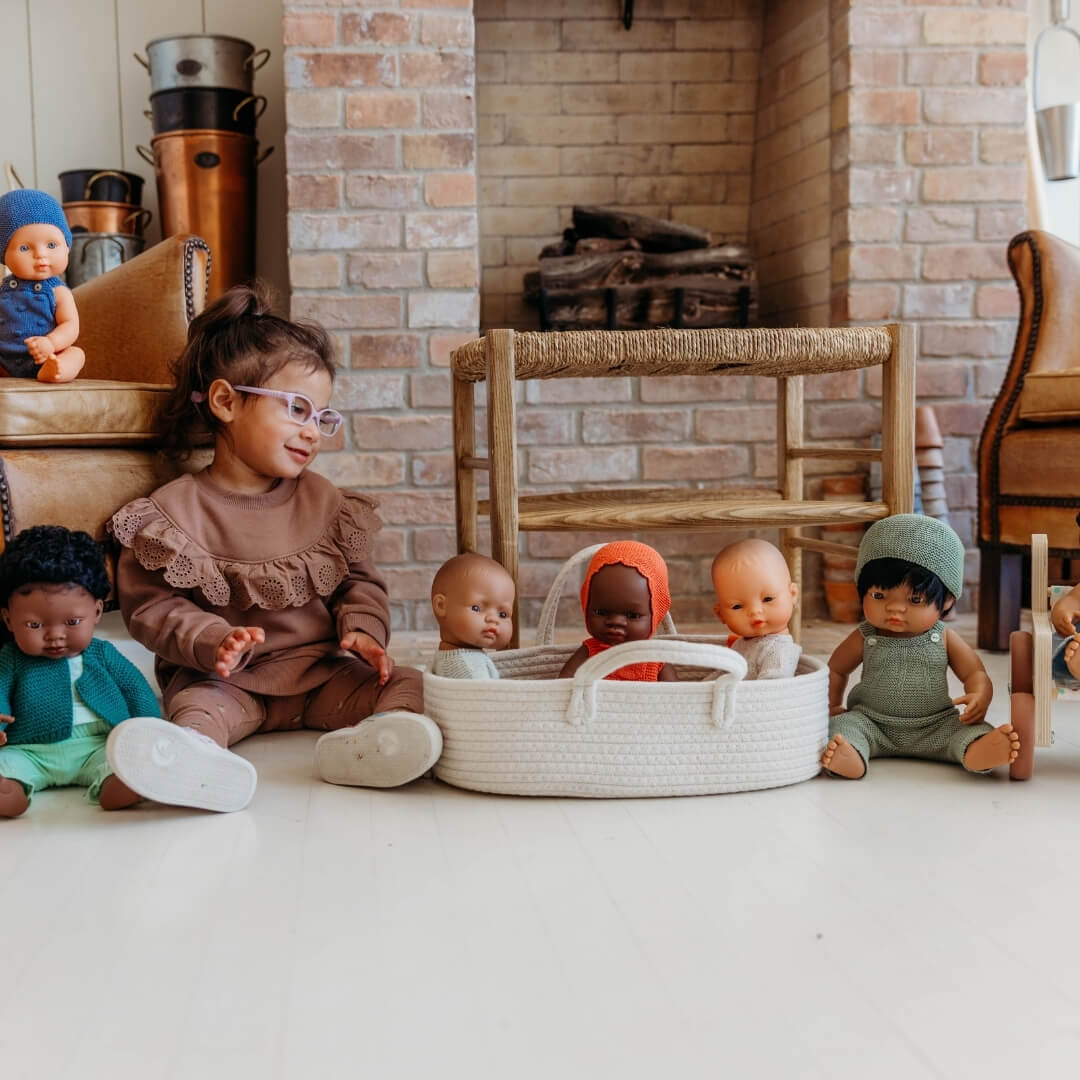 Cotton Doll Basket Carrier