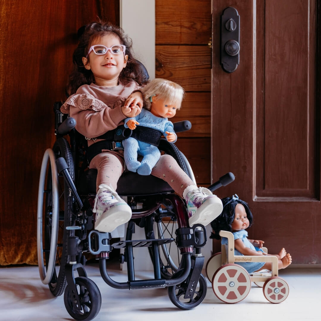 Wooden Doll Wheelchair