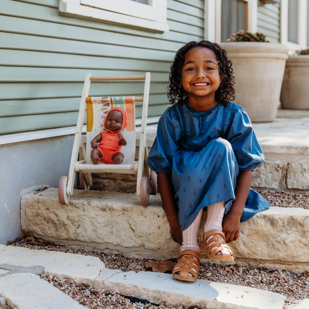 Wooden Doll Stroller