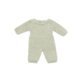 Sage Green Knit Doll Pajamas - 12''
