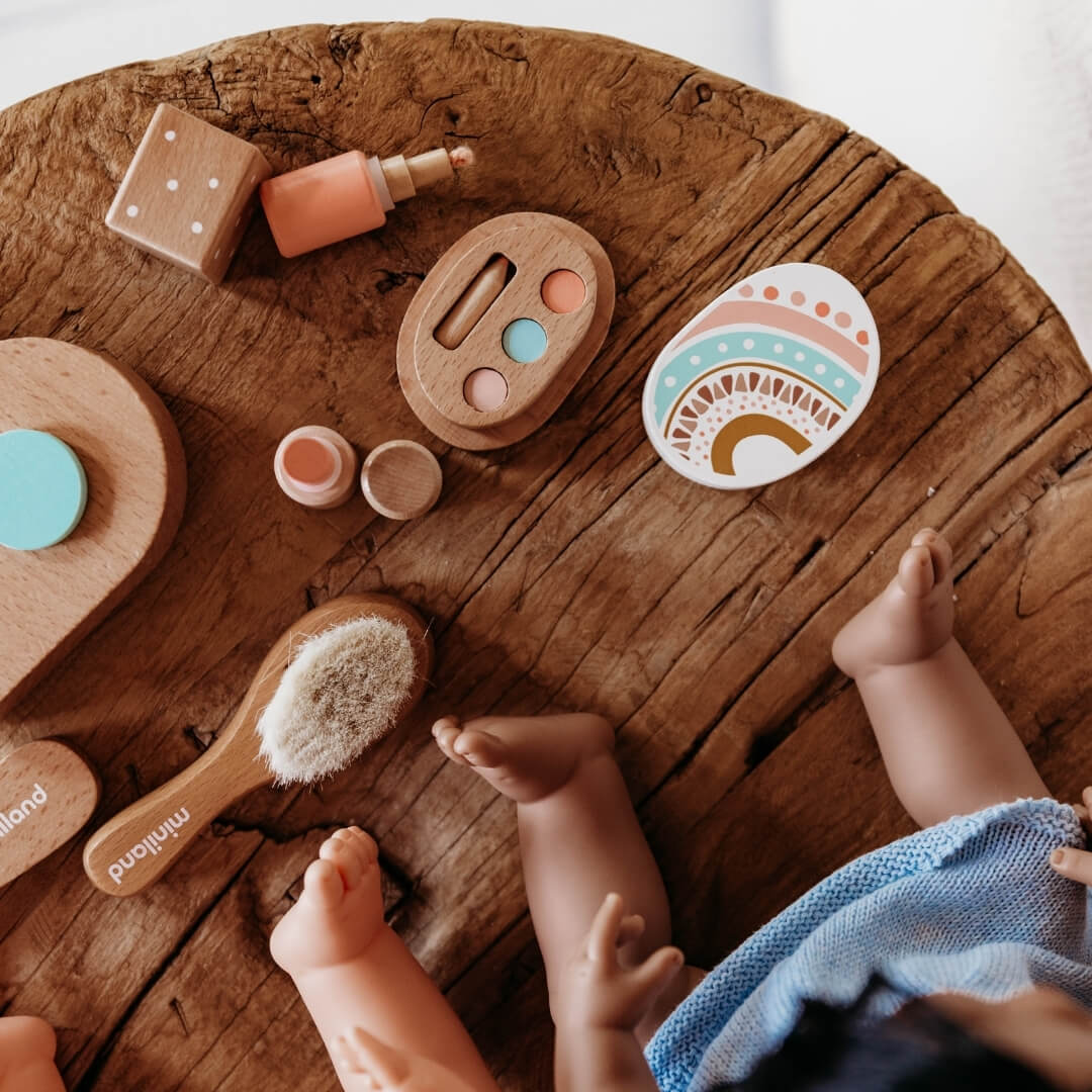 Wooden Doll Beauty Set