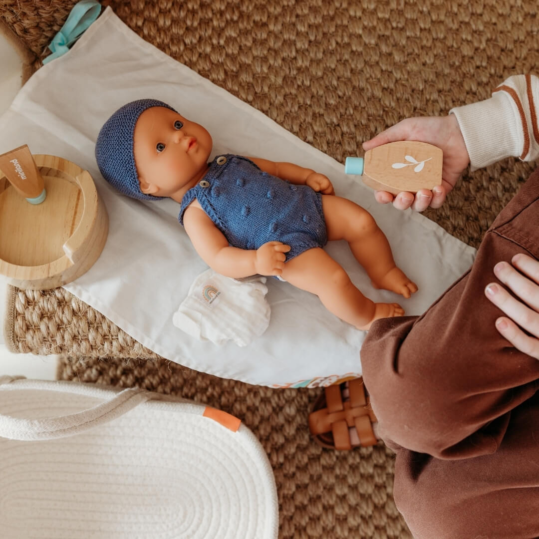 Wooden Doll Care Set