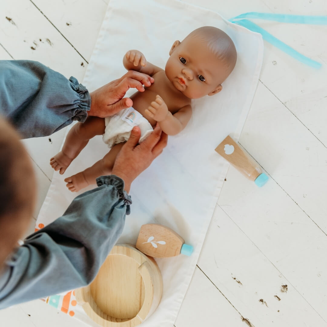 Wooden Doll Care Set